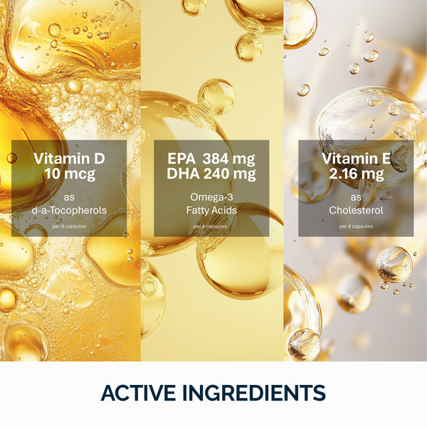 Omega-3 Çocuklar için Çiğnenebilir Kapsüller Vitamin D ve Balık Jelatini ile