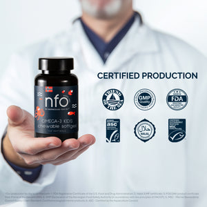 Omega-3 Çocuklar için Çiğnenebilir Kapsüller Vitamin D ve Balık Jelatini ile