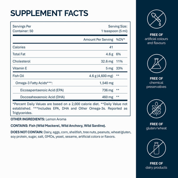 Sıvı Omega-3 Limon 250ml