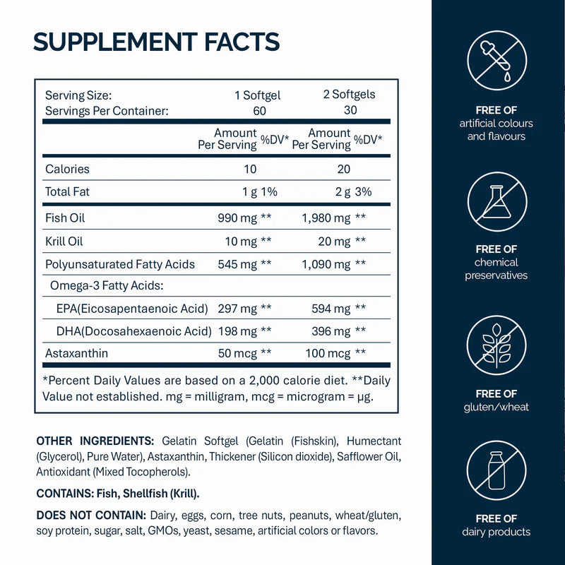 Omega-3 Krill Oil with Astaxanthin